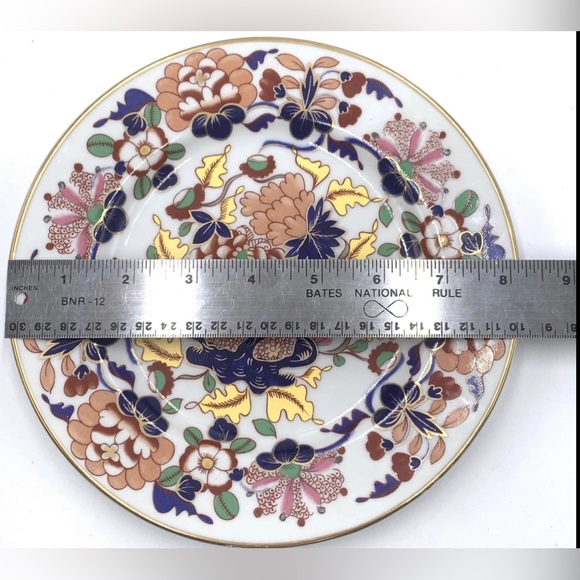SMITHSONIAN INSITITUTION Classic Imari Plate Andrea By Sadek Approx 8" - Picture 3 of 9
